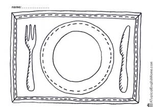 Kids Placemat Template 7 Best Images Of Printable Placemats to Color Kids
