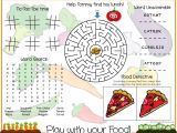 Kids Placemat Template southern Mom Loves Play with Your Food Printable Kids