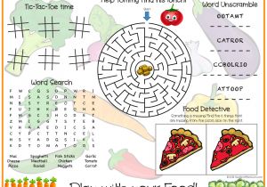Kids Placemat Template southern Mom Loves Play with Your Food Printable Kids