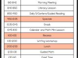 Kindergarten Timetable Template A Day In First Grade Setting the tone the First Week Of