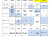 Kindergarten Timetable Template Class Schedule Template 36 Free Word Excel Documents