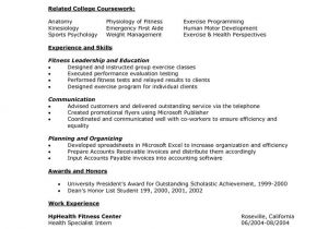 Kinesiology Student Resume Kinesiology Cover Letter Sample
