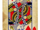 King Of Hearts Valentine Card Queen Of Hearts Card Vector Stockfotos Queen Of Hearts