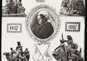 King Of Queens Anniversary Card Queen Victoria Golden Jubilee Stockfotos Queen Victoria