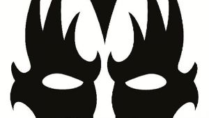 Kiss Mask Template Gene Simmons Kiss Makeup Stencil Bing Images Gene