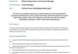 Kitchen Staff Sample Resume New Kitchen Staff Job Description for Resume Kitchen Staff