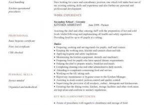 Kitchen Staff Sample Resume Resume Examples Kitchen Examples Kitchen Resume