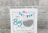 Kitchen Tea Greeting Card Messages Mum 85th Birthday Card Amazon Co Uk Handmade