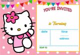 Kitty Party Invitation Card Background 35 Hello Kitty Birthday Invitation Template Hello Kitty