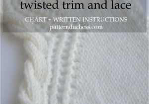 Knitting A Border On A Cardigan Knit Cable Edging with Twisted Trim and Lace with Images