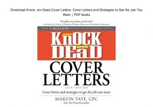 Knock Em Dead Cover Letters Pdf Download Knock Em Dead Cover Letters Cover Letters and