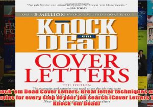Knock Em Dead Cover Letters Pdf Download Pdf Knock Em Dead Cover Letters Great Letter