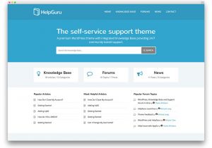 Knowledge Base Design Template 13 Professional WordPress Knowledge Base themes and