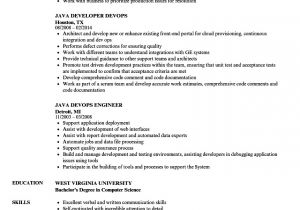 Kubernetes Sample Resume Java Devops Resume Samples Velvet Jobs