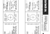 Kwikset Deadbolt Template Drill Template