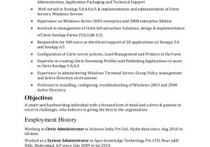 L1 Support Engineer Resume Dharmaraju Citrix Resume