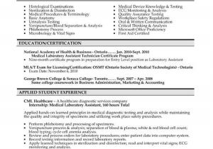 Lab Technician Resume format Word Medical Resume Templates Free Downloads Medical