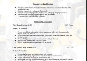 Lab Technician Resume Sample Lab Technician Resume Occupational Examples Samples Free