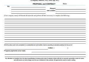 Labor Proposal Template 13 Sample Contractor Proposals Sample Templates