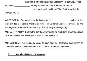 Labour Hire Contract Template 6 Labour Contract Templates Word Pdf Docs Free