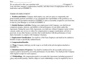 Labour Hire Contract Template Free Printable Employment Contract Sample form Generic