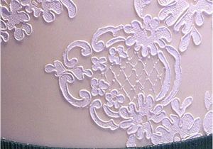 Lace Templates for Cakes Alencon Lace Cartouche Stencil