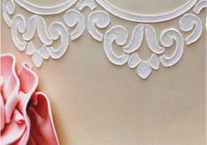 Lace Templates for Cakes Scalloped Lace Stencil