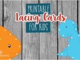 Lacing Card Templates Printable Lacing Cards for Kids