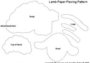 Lamb Template to Print Best Photos Of Sheep Craft Patterns Sheep Cut Out Craft