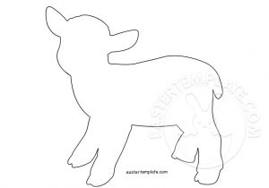 Lamb Template to Print Easter Lamb Template Coloring Page Easter Template
