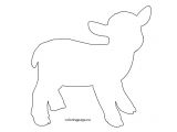 Lamb Template to Print Lamb Template Coloring Page