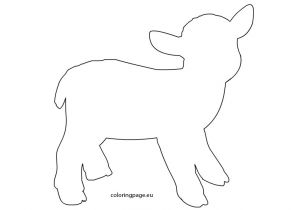 Lamb Template to Print Lamb Template Coloring Page