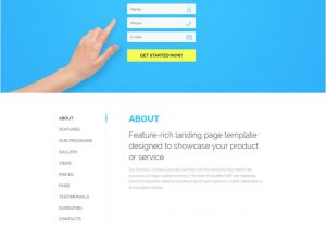 Landing Page with Video Template 30 Of the Best Responsive Landing Page Templates for 2016