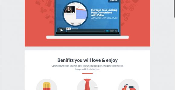 Landing Page with Video Template 8 Mobile Friendly Landing Page Templates Designed with Love