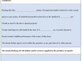 Landlord Contracts Templates Landlord Tenant Agreement form Sample forms