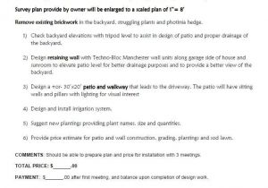 Landscape Installation Contract Template Landscape Design Agreements and Proposal Samples