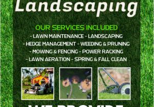 Landscaping Flyers Templates Free Lawn Service Flyer Template Postermywall