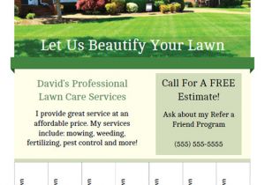 Landscaping Flyers Templates Free Printable Lawn Care Business Flyer Templates