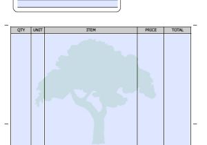 Landscaping Receipt Template Landscaping Invoice Template Invoice Example