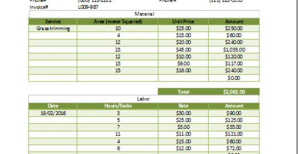 Landscaping Receipt Template Ms Excel Printable Lawn Mowing Receipt Template Receipt