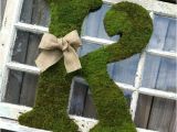 Large Moss Covered Letters Large Moss Covered Letter K Rustic Wedding Sign by