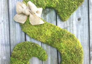Large Moss Covered Letters Large Wood Letter S Covered In Moss Rustic by Vintageshore