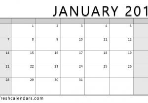 Large Print Calendar Template January 2018 Calendar Imom Kalentri 2018