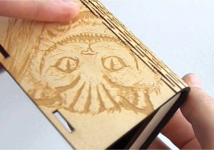 Laser Cut Business Card Holder Template Business Card Holder Laser Cut Plywood with Engrave Cat