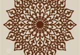 Laser Engraver Templates the Template Mandala Pattern for Decorative Rosette Stock