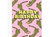Last Birthday before Marriage Card Happy Birthday Leopard Greetings Card