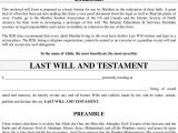 Last Will and Testament Template Ontario Last Will and Testament Template Ontario Free Template
