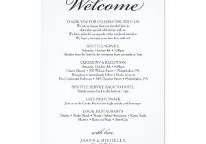 Late Thank You Card Wording Wedding Traditional Wedding Itinerary Wedding Welcome Program
