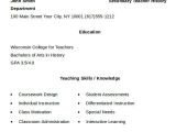Latest Resume format for Teaching Job 21 Simple Teacher Resume Templates Pdf Doc Free