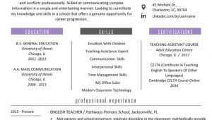 Latest Resume format for Teaching Job Teacher Resume Samples Writing Guide Resume Genius